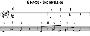 Emaj 2nd inversion